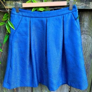 The Limited Pleated Mini Skirt in Cornflower Blue